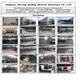 Concrete tile forming machine